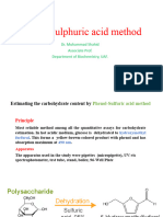 Phenol Sulfuric Acid Method