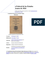 Constitución Federal de Los Estados Unidos Mexicanos de 1824