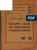 Cours Sur La Politique Financière (Coll.)