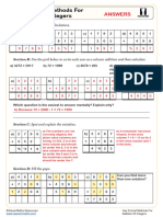 Cazoom Maths. Written Methods. Use Formal Methods For Addition of Integers. Answers