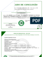 Modelo de Certificado Do Curso de NR 6