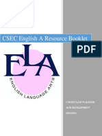 CSEC English A 2016 Student's Resource Booklet