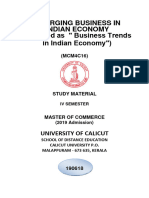 Business Trends in Indian Economy