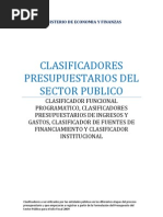 Clasificador Presupuestalde Ingresosy Gastos