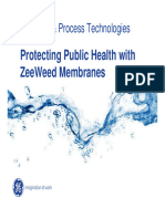 GE Water & Process Technologies. Protecting Public Health With ZeeWeed Membranes