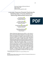 Unlocking Classroom Potential: Exploring The Mediating Role of Teacher Mindset On Embracing Differentiated Instruction