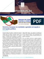 Governo Fracassa No Combate A Grande Corrupcao