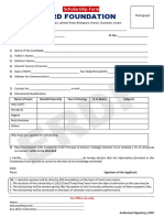 Scholarship Form