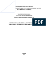 Tce Unidade de Alimentação e Nutrição (Inacabado)