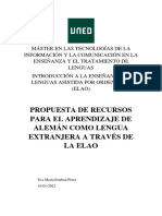 Elao en Alemán Como Lengua Extranjera