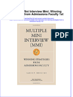 Multiple Mini Interview Mmi Winning Strategies From Admissions Faculty 1st