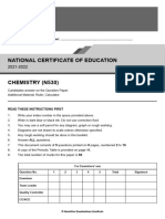 NCE Science Chemistry 2021 2022