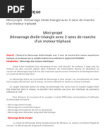 Cours Technique - Mini-Projet - Démarrage Étoile-Triangle Avec 2 Sens de Marche D'un Moteur Triphasé