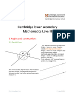 Cambridge Lower Secondary Mathematics Level 8 Unit 3