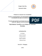 Proyecto Deficiencias Alimentarias en El Paraguay