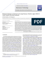 Biological Hydrogen Production by The Algal Biomass Chlorella Vulgaris MSU 01 Strain Isolated From Pond Sediment