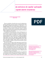 Determinantes Da Estrutura de Capital - Aplicaá o A Empresas de Capital Aberto Brasileiras