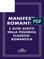 Manifesti Romantici e Altri Scritti Della Polemica Classico Romantica