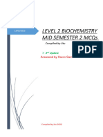 Biochem II Mid Sem 2 MCQs Answered Sami