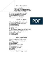 2nd Grade Dictation Sentences Printable Version