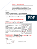 Chap 2 La Tension Electrique