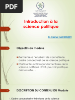 Introduction À La Science Politique Année Univ 2023 - 24 S1 PR K.HACHOUMY VF Etudiants