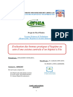 Evaluation Des Bonnes Pratiques D'hygiène Au Sein D'une Cuisine Centrale D'un Hôpital À Fès - Soukaina OUKADDOU