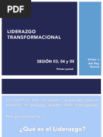 Liderazgo Transformacional - Clase 03, 04 Y05