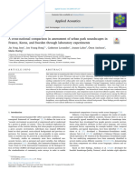 A Cross-National Comparison in Assessment of Urban Park Soundscapes in