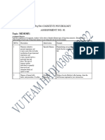 Psy504 Assignment No 1