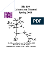 Bio 110 Lab Manual Spring 2011