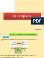 Électronique Analogique - Quadripôles