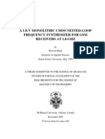 A 1.8-V Monolithic Cmos Nested-Loop Frequency Synthesizer For GSM Receivers at 1.8-Ghz