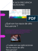 Rayos de Alta Frecuencia y Sus Aplicaciones