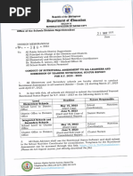 2023 DM No. 384 CONDUCT OF NUTRITIONAL ASSESSMENT TO ALL LEARNERS AND SUBMISSION OF YEAREND NUTRITIONAL STATUS REPORT FOR S.Y 2022 2023