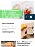 Aula 4 - O Que São Macros - Quais São Eles - Qual É A Importância de Bater Os Macros. - NUTRIÇÃO - MÉTODO GDF