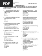 TOEFL Structure Test 12