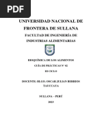 Universidad Nacional de Frontera de Sullana: Facultad de Ingeniería de Industrias Alimentarias