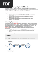 Example For Configuring The NAT Function