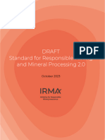 IRMA Standard For Responsible Mining and Mineral Processing 2.0 DRAFT 20231026