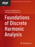 Vdoc - Pub - Foundations of Discrete Harmonic Analysis Applied and Numerical Harmonic Analysis