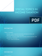 Special Topics in Corporate Income Taxation