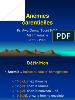 Anémies Carentielles