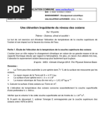 Une Elevation Inquietante Du Niveau Des Oceans Enseignement Scientifique Terminale