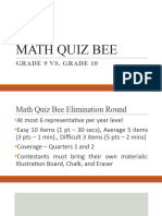 Math Quiz Bee