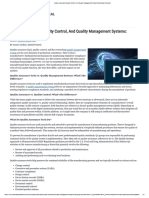 Quality Assurance Quality Control and Quality Management Systems Clarifying Confusion