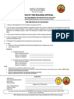 Sta Rosa, Laguna List of Requirements For Occupancy Permit