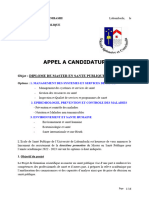 Appel A Candidature 2023