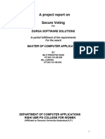 Online Voting Management System Project Report