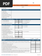 Electrical Work Permit